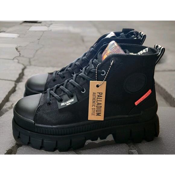 PALLADIUM Revolt HI TX 97242-010M Women's Size US 9 Chunky Platform Shoe - Picture 1 of 14